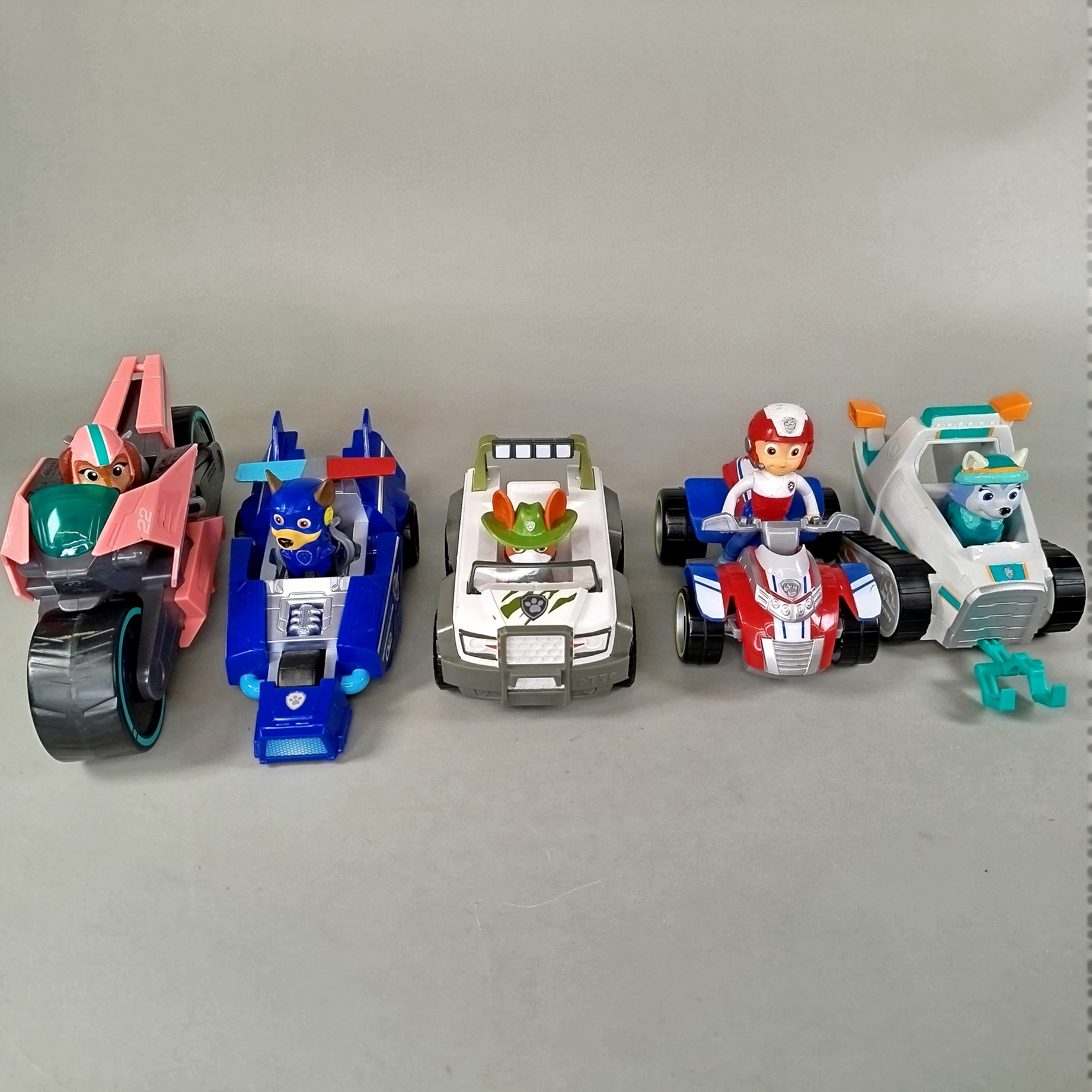 PAW Patrol Figuren-Set – Helden & Fahrzeuge, Set von 5, sehr gut